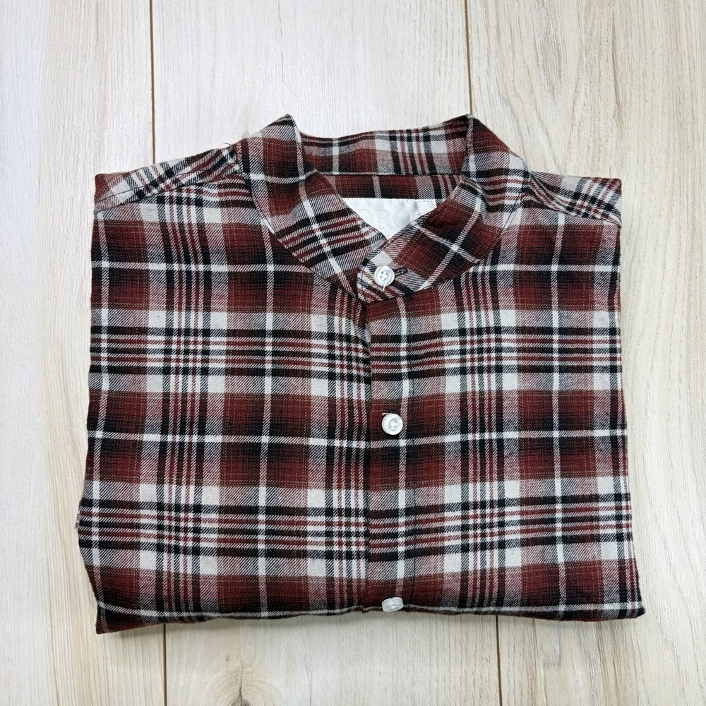 ORO Los Angeles Men's Plaid Button Down Flannel Shirt Multicolor Medium Buttons